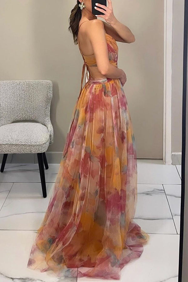 Eléna - Elegantes und florales Maxikleid