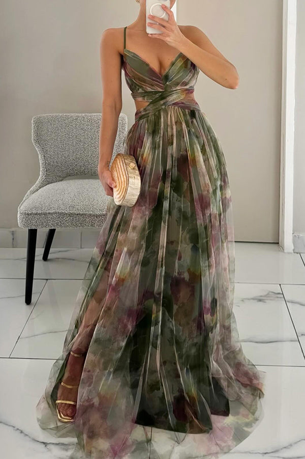 Eléna - Elegantes und florales Maxikleid