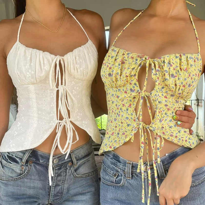 Top floreale vintage