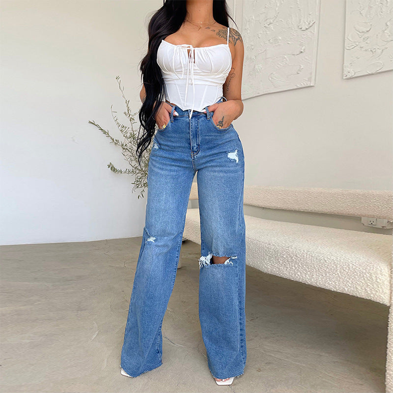 TALIA – HIGH WAIST WIDE LEG JEANS