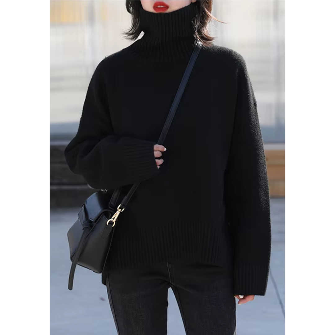 Bella | Maglione a Collo Alto Largo