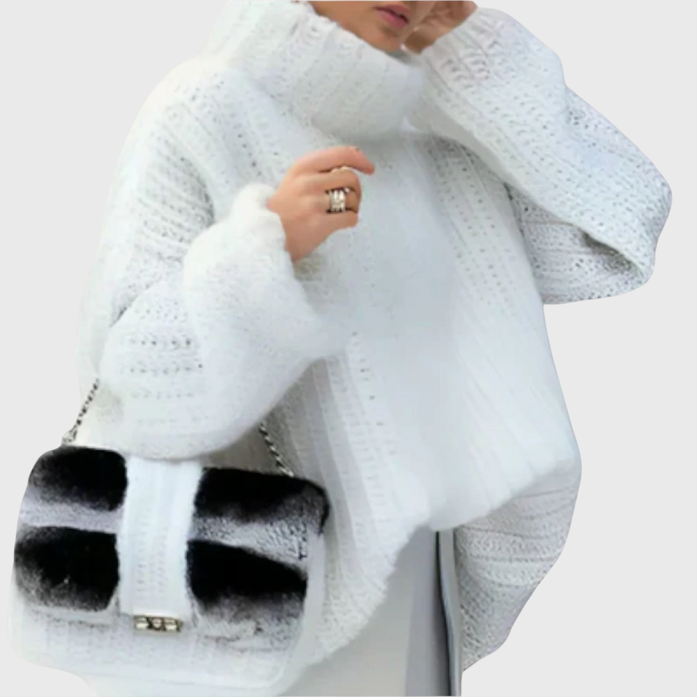 Paulina - Pullover donna con cappuccio a maniche lunghe