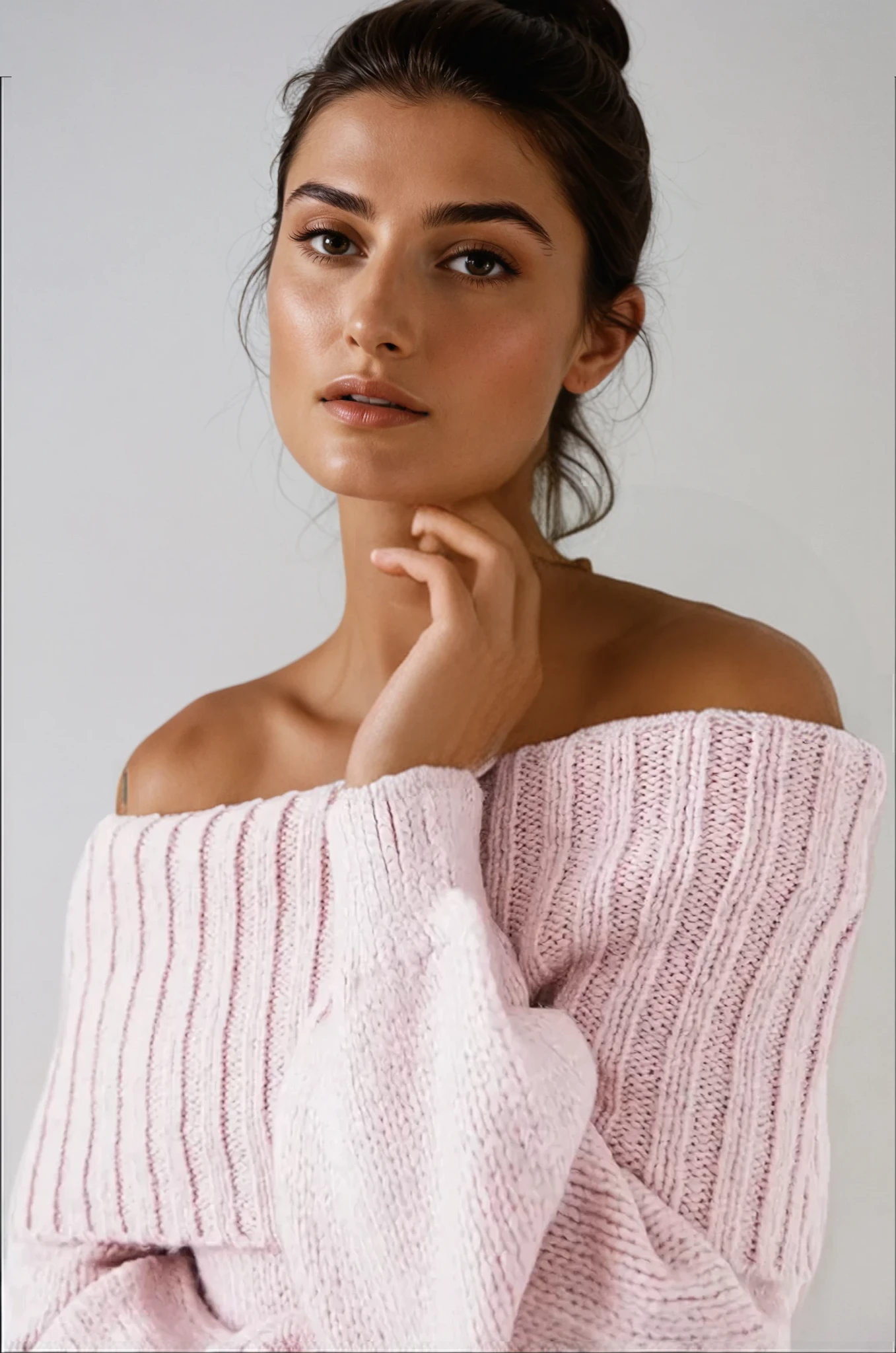 Luna | Maglione lavorato a maglia con spalle scoperte