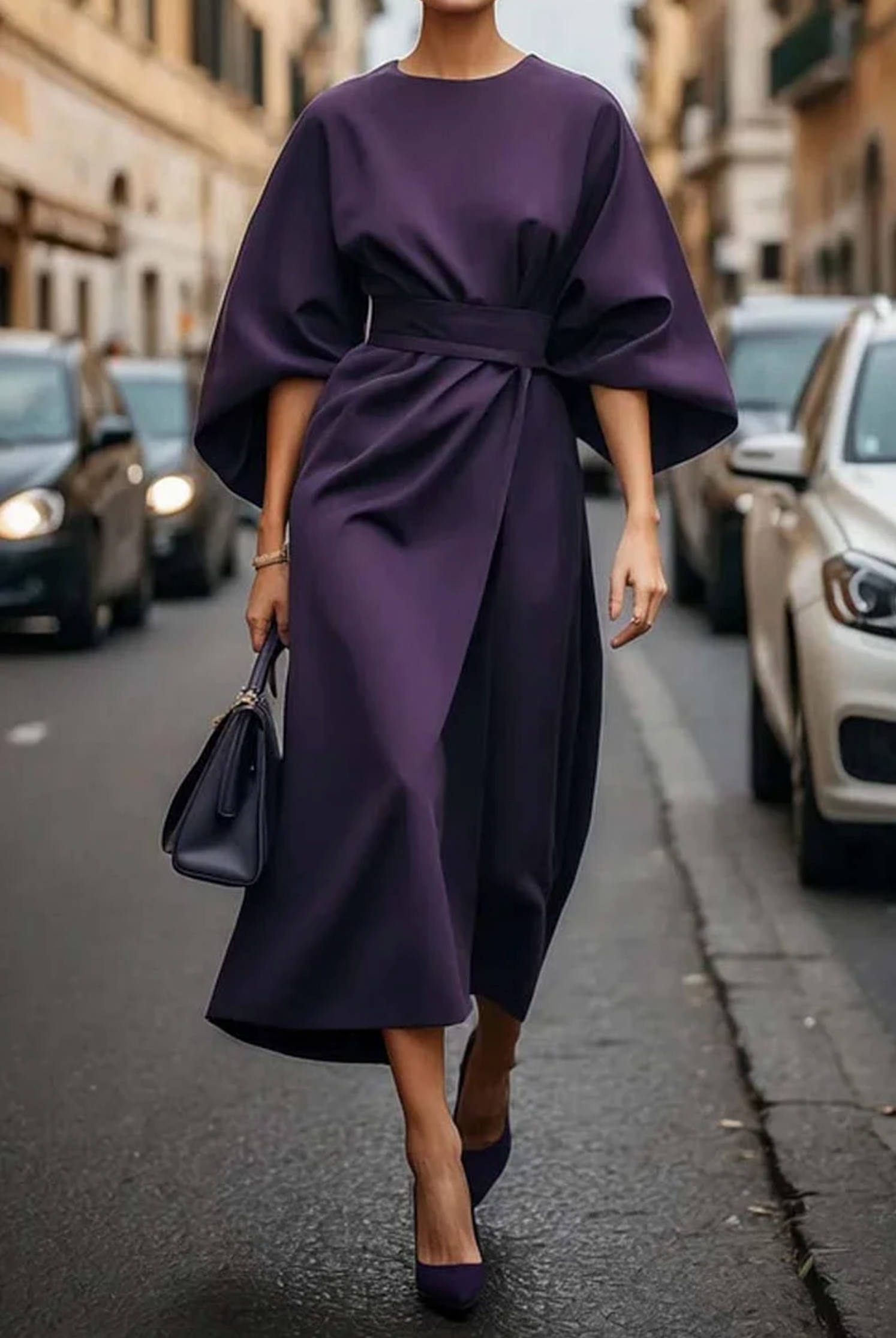 Louise™ | Maxi Abendkleid mit Gürtel