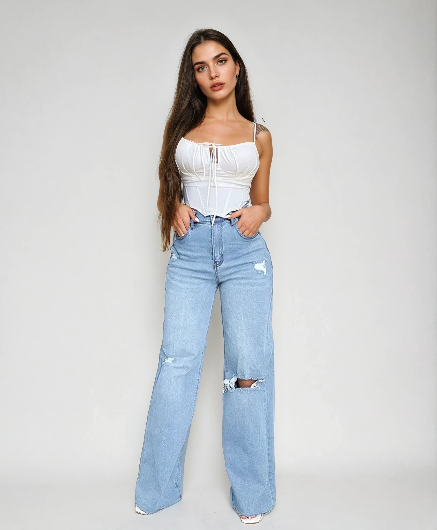 TALIA – HIGH WAIST WIDE LEG JEANS