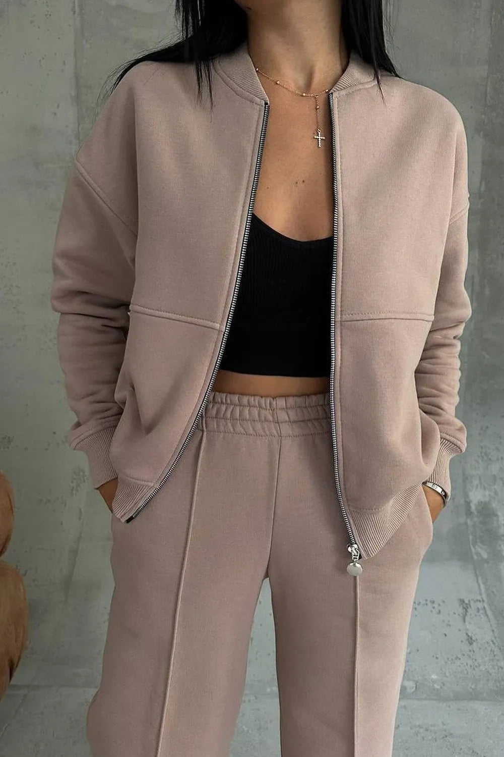 Arietta - Zipper Suit Set