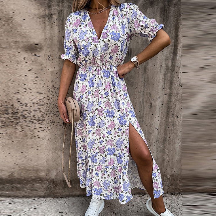 Naila™ | Elegantes Blumenkleid