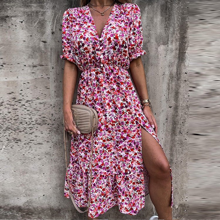 Naila™ | Elegantes Blumenkleid