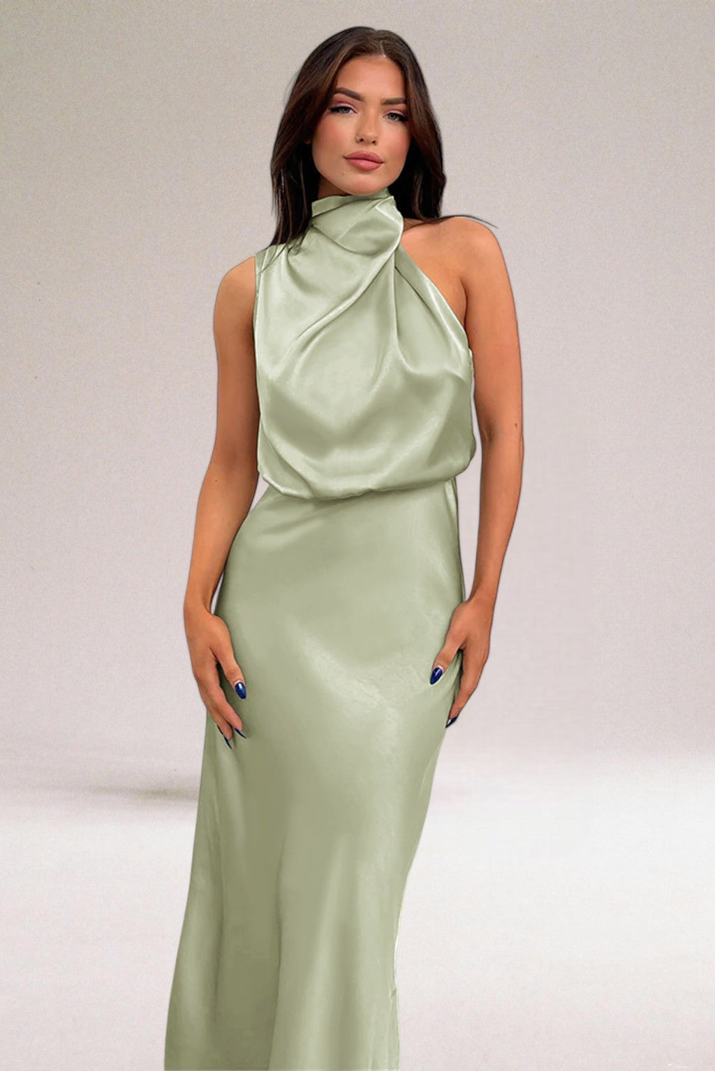 Flavia™ | Glamouröse satinierte Kleid