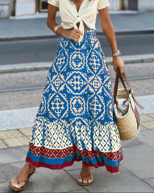 Cassey™ - Boho Stil Nederdel