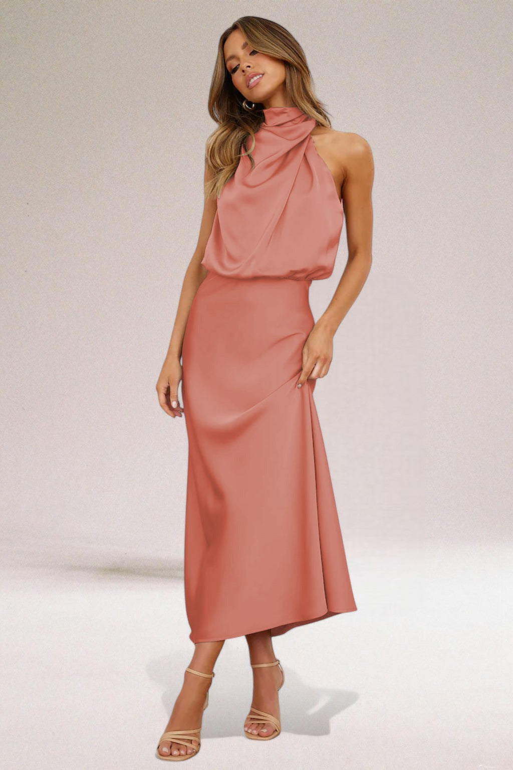 Flavia™ | Glamouröse satinierte Kleid