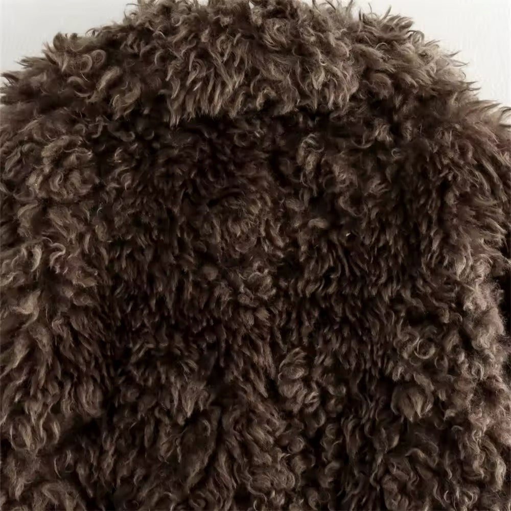 ELVORU - Fur Effect Puffer Coat