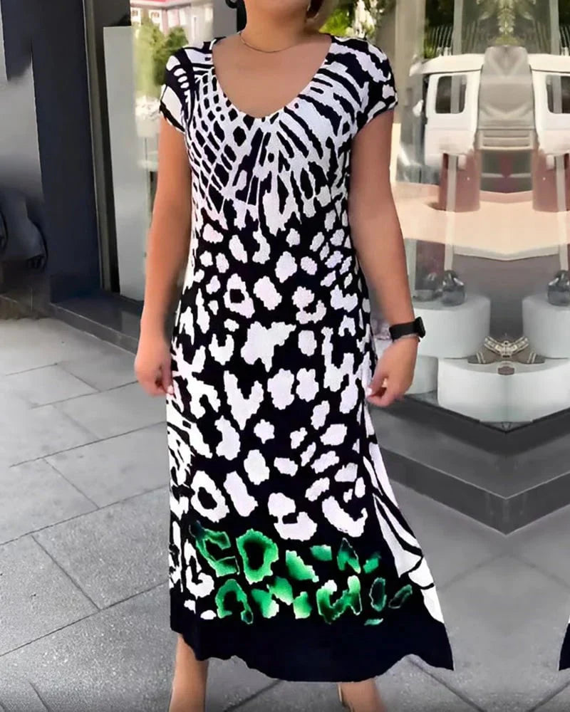 ALTHEA | BEDRUCKTES KURZÄRMELKLEID