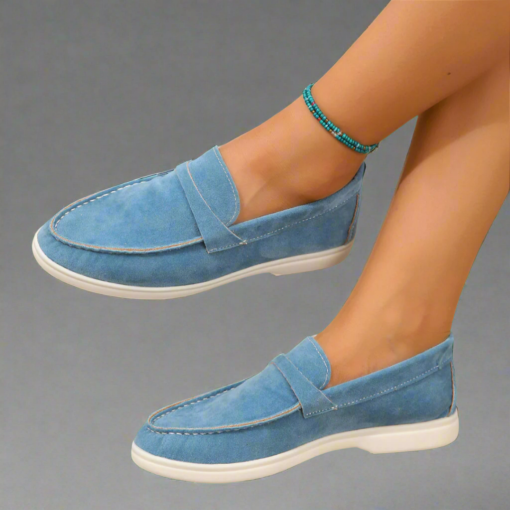 Hannah | Mocassini eleganti in suede fatti a mano