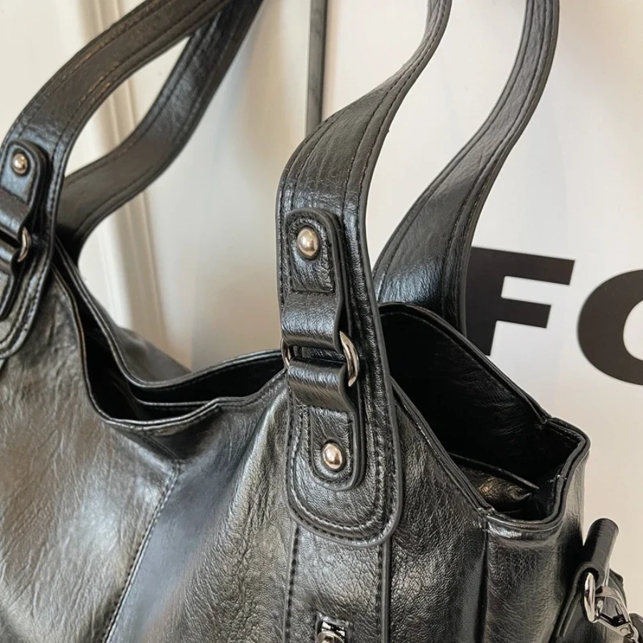 OLIVIA - VIOLA SCURO BORSA LUXURY MODERNA A SPALLA