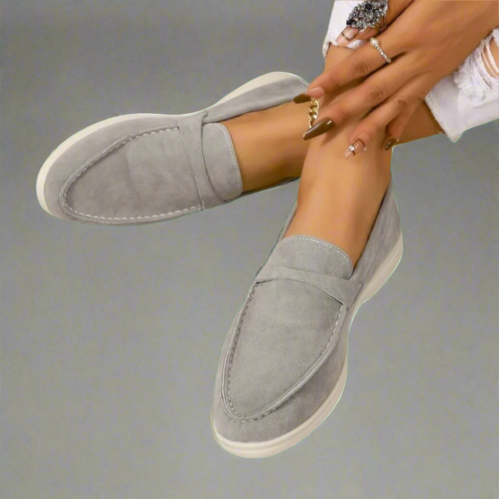 Hannah | Mocassini eleganti in suede fatti a mano