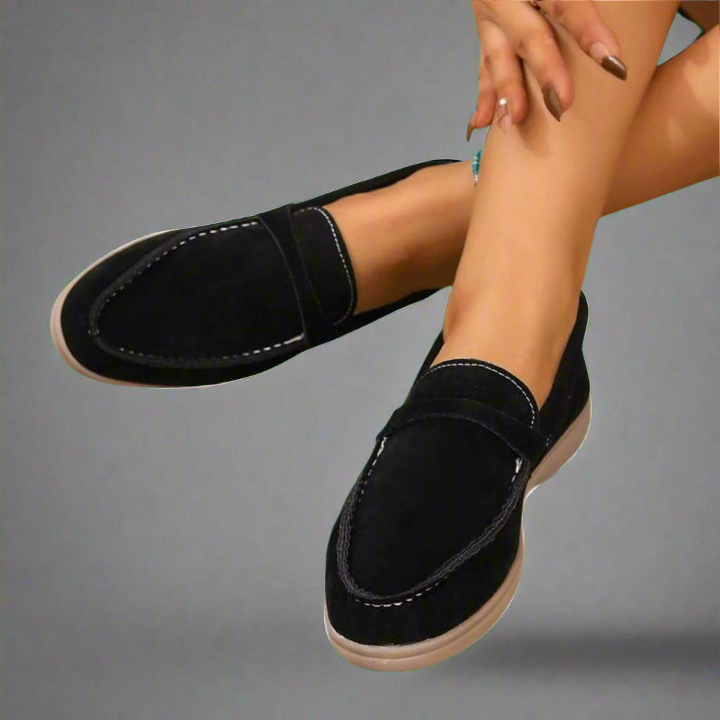 Hannah | Mocassini eleganti in suede fatti a mano