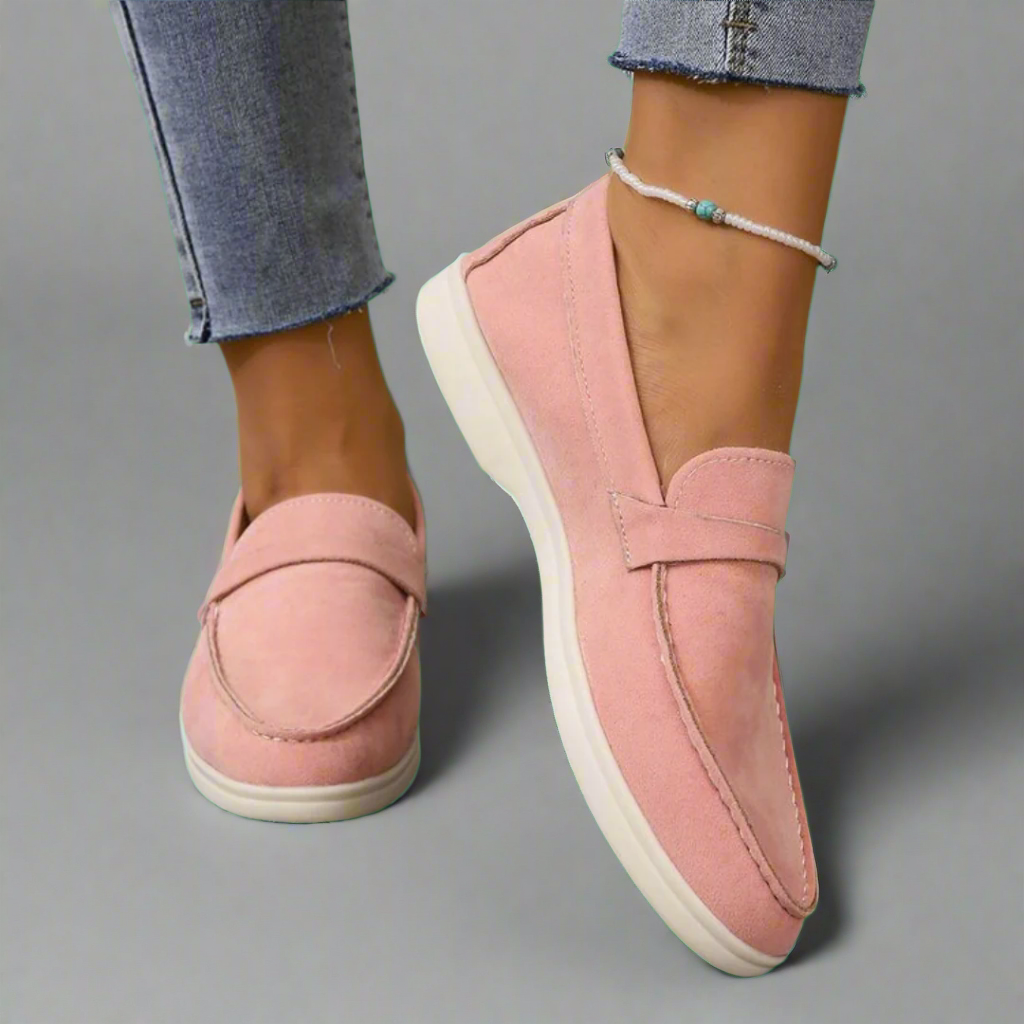 Hannah | Mocassini eleganti in suede fatti a mano