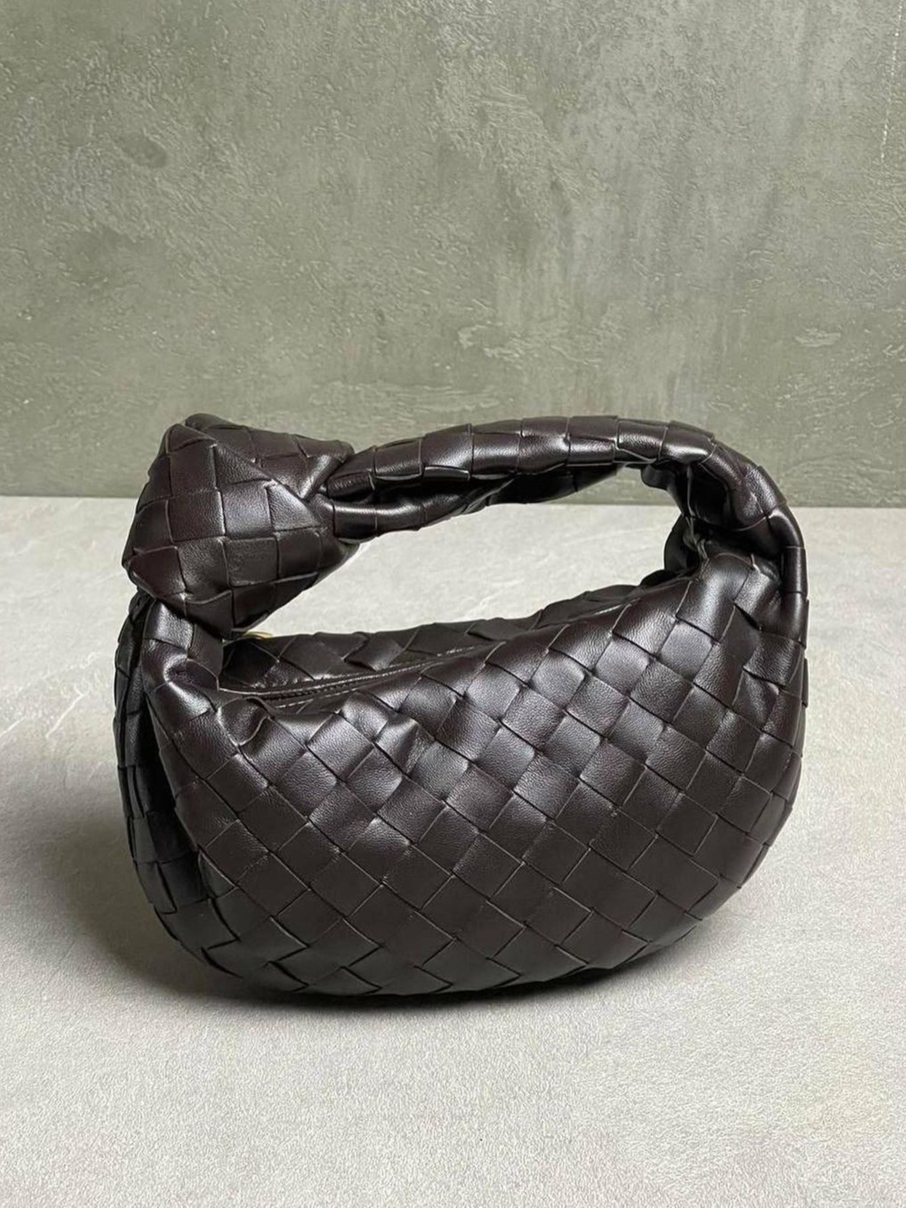 Marigold Geflochtene Mini-Handtasche
