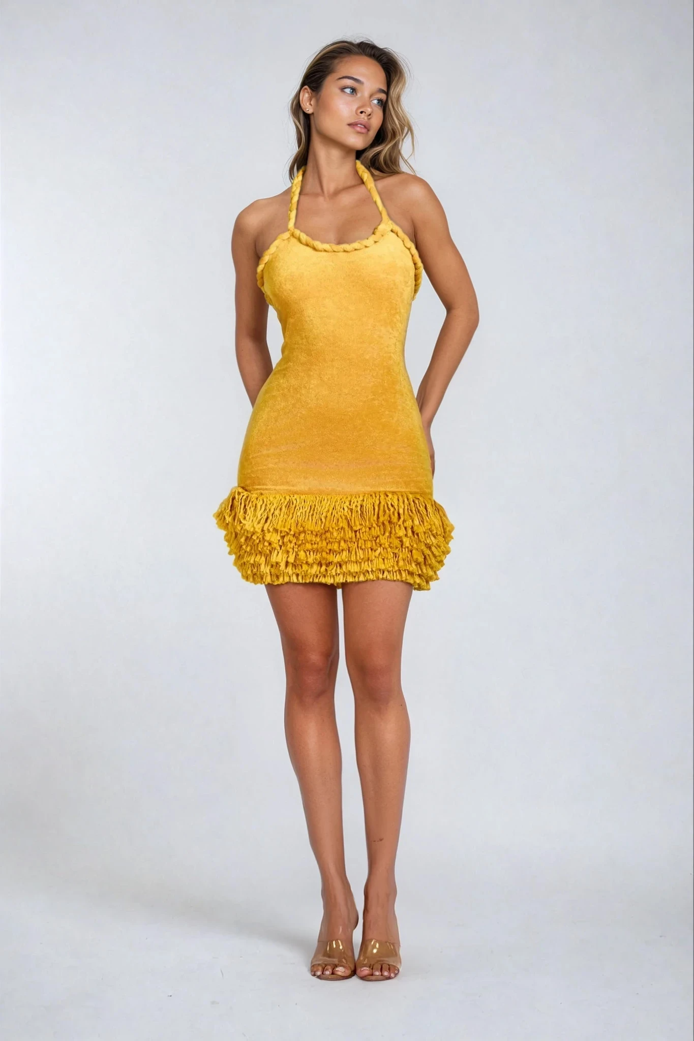 AZURA - Halter Mini Dress