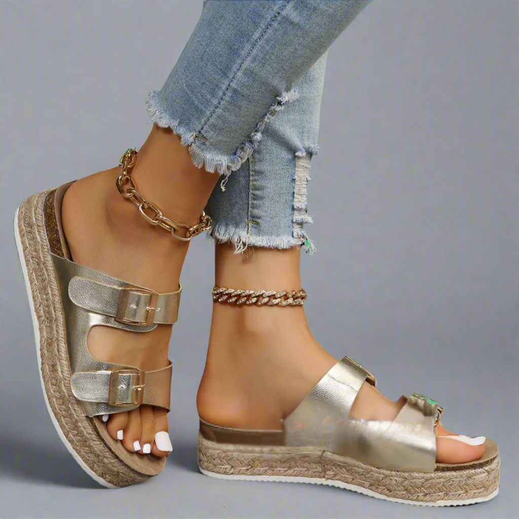 Elfriede | Sandali in pelle premium lucida