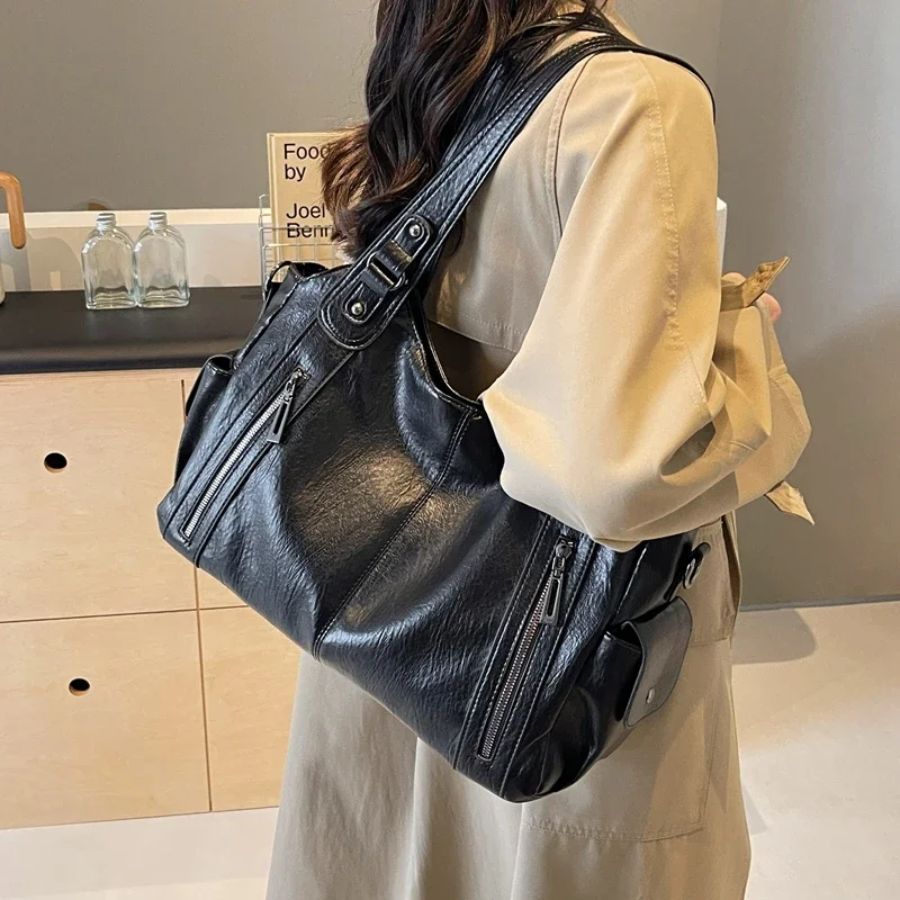 OLIVIA - MARRONE BORSA LUXURY MODERNA A SPALLA