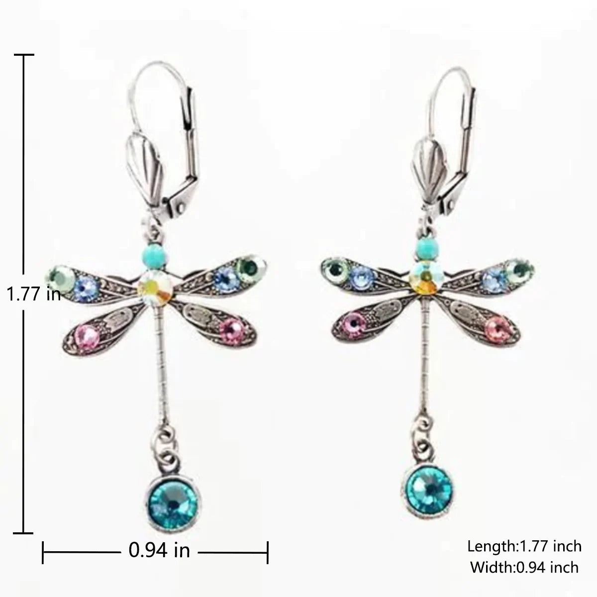 Elegante Ohrringe in Libellenform
