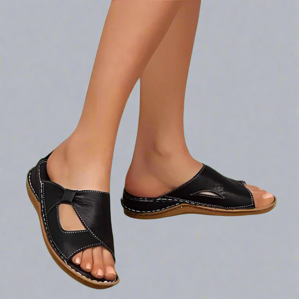Yvonne | Sandali ortopedici in pelle premium