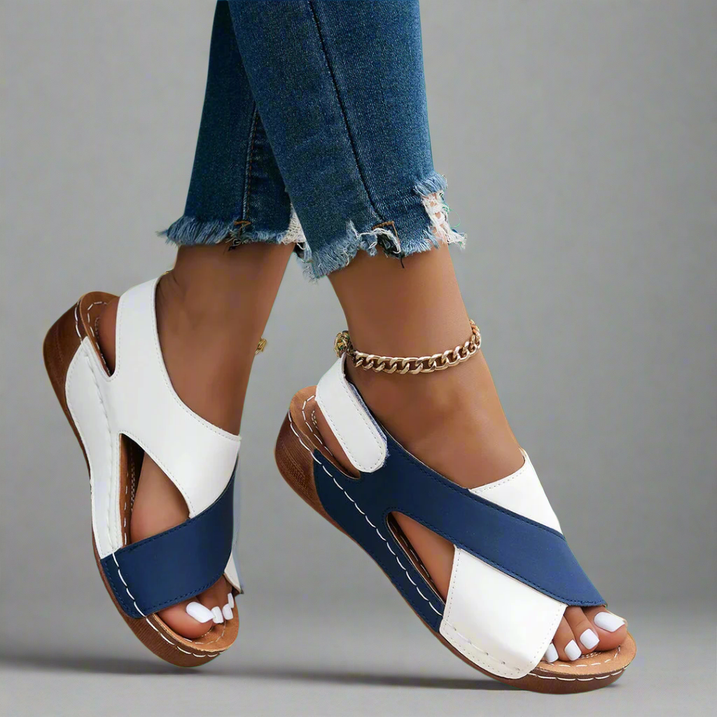 Alwine | Sandali wedge fatti a mano in materiale premium