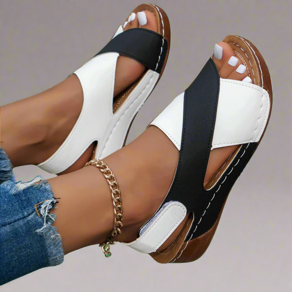 Alwine | Sandali wedge fatti a mano in materiale premium