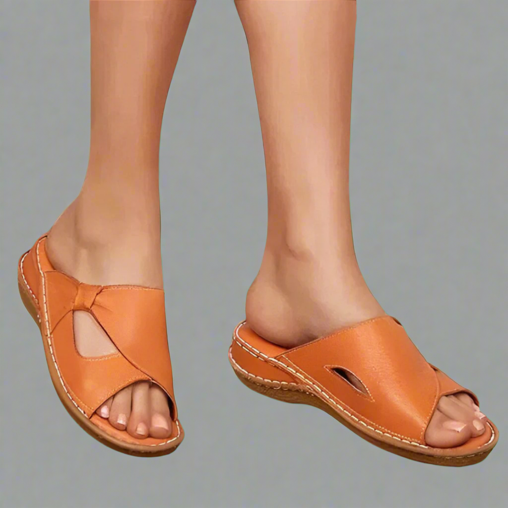 Yvonne | Sandali ortopedici in pelle premium