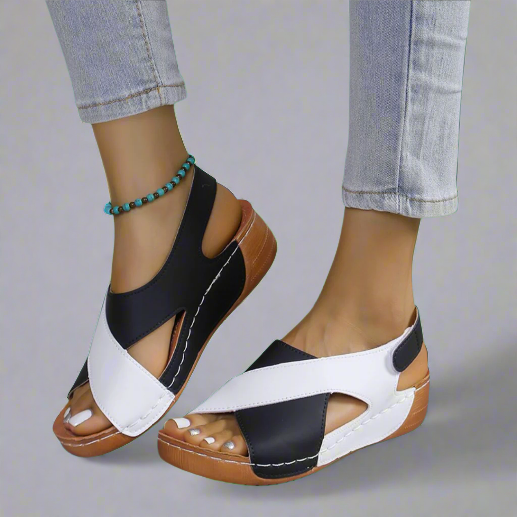 Sonnhild | Sandali Premium fatti a mano in Blu Marino