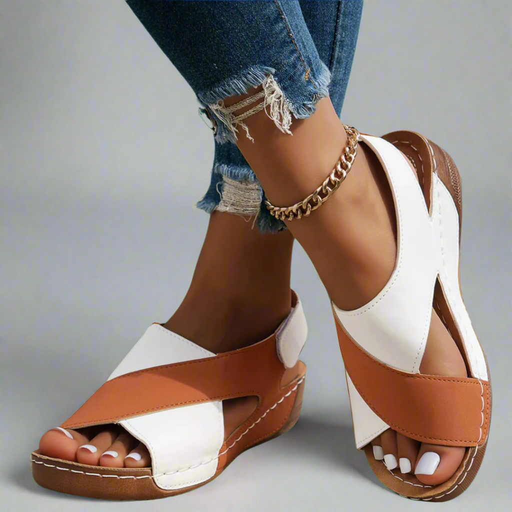Alwine | Sandali wedge fatti a mano in materiale premium