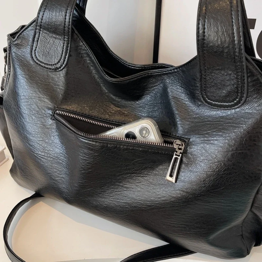 OLIVIA - VIOLA SCURO BORSA LUXURY MODERNA A SPALLA