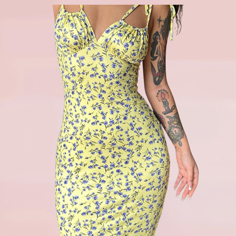 Alora - Maxi Blumenkleid