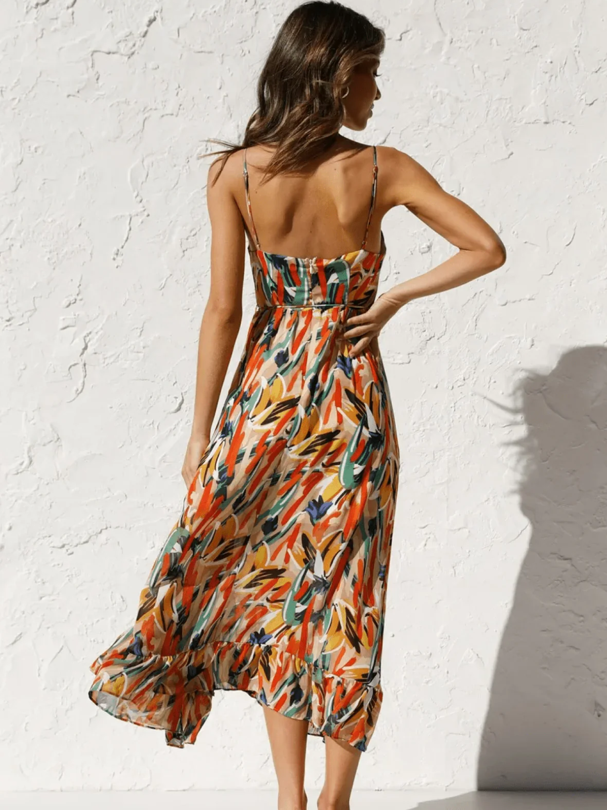 CHIARA | BUNTES MIDI-KLEID