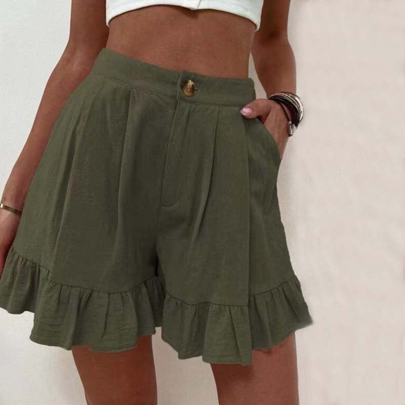 Kissha™ - Fließende Rüschensaum Shorts