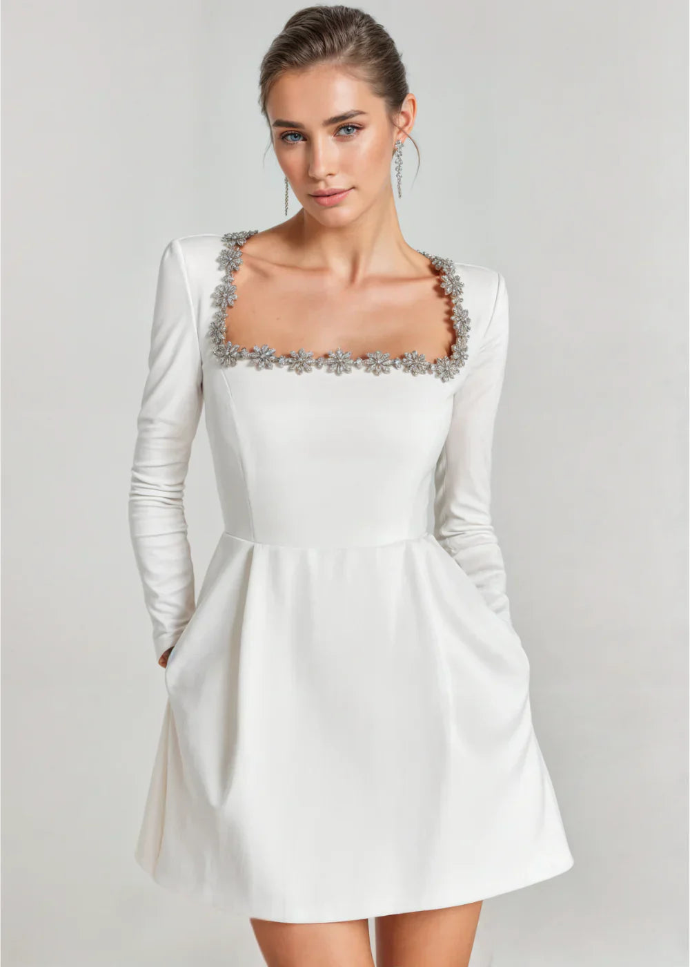 NOMI™ | Abito Mini in Velluto