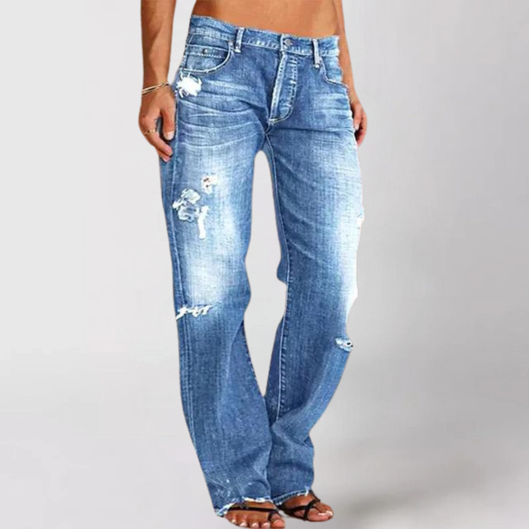 LISA™ | DENIMJEANS MIT WEITEM BEIN