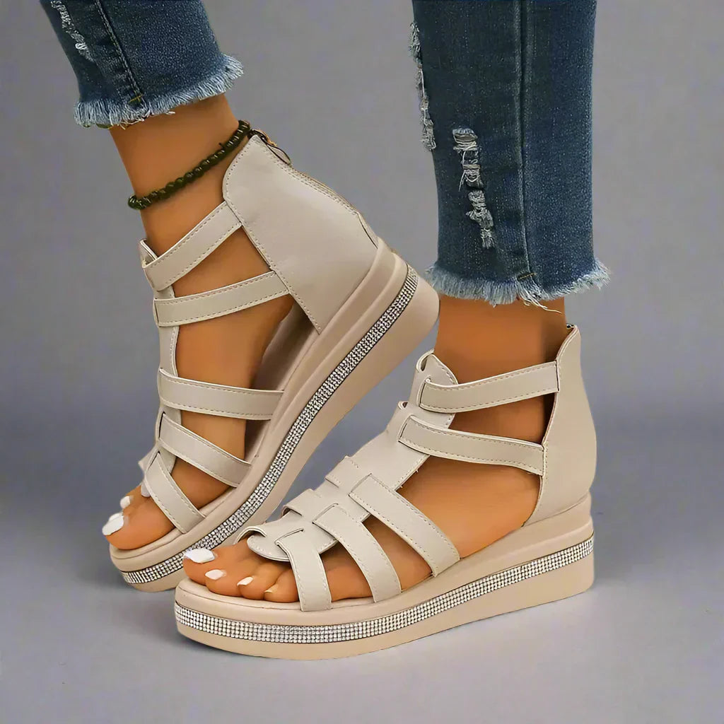Minerva | Eleganti sandali con zeppa per un comfort duraturo