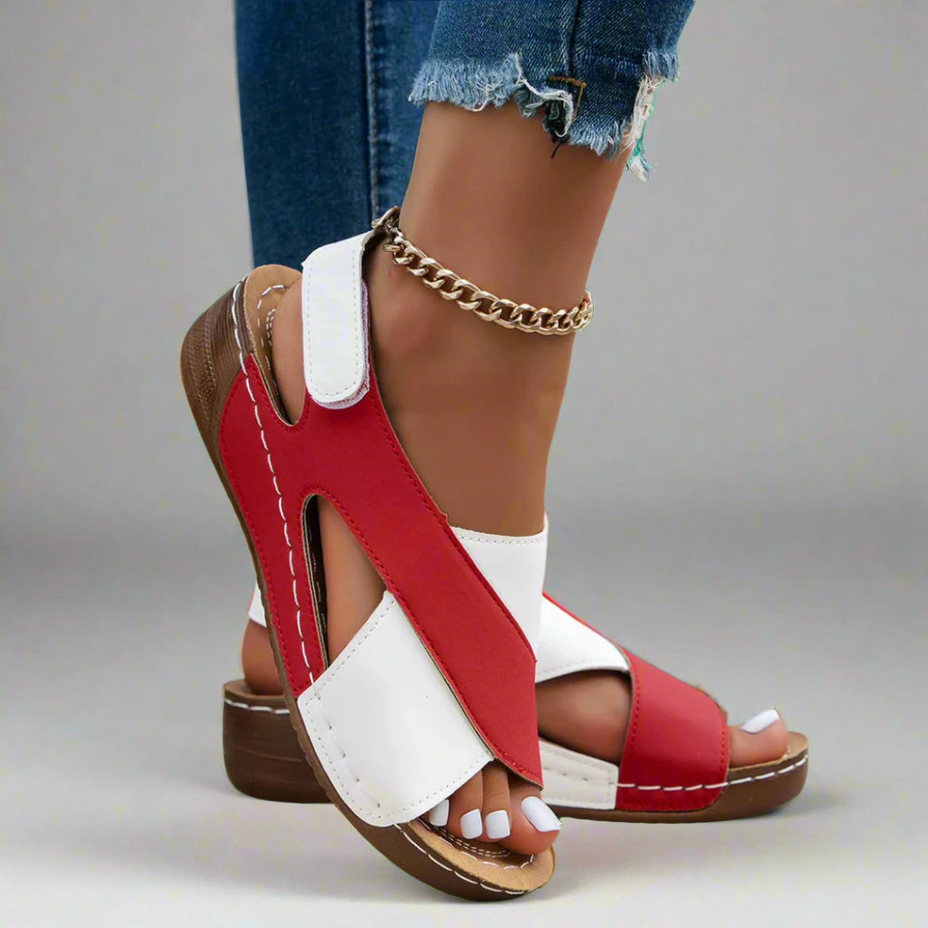 Alwine | Sandali wedge fatti a mano in materiale premium