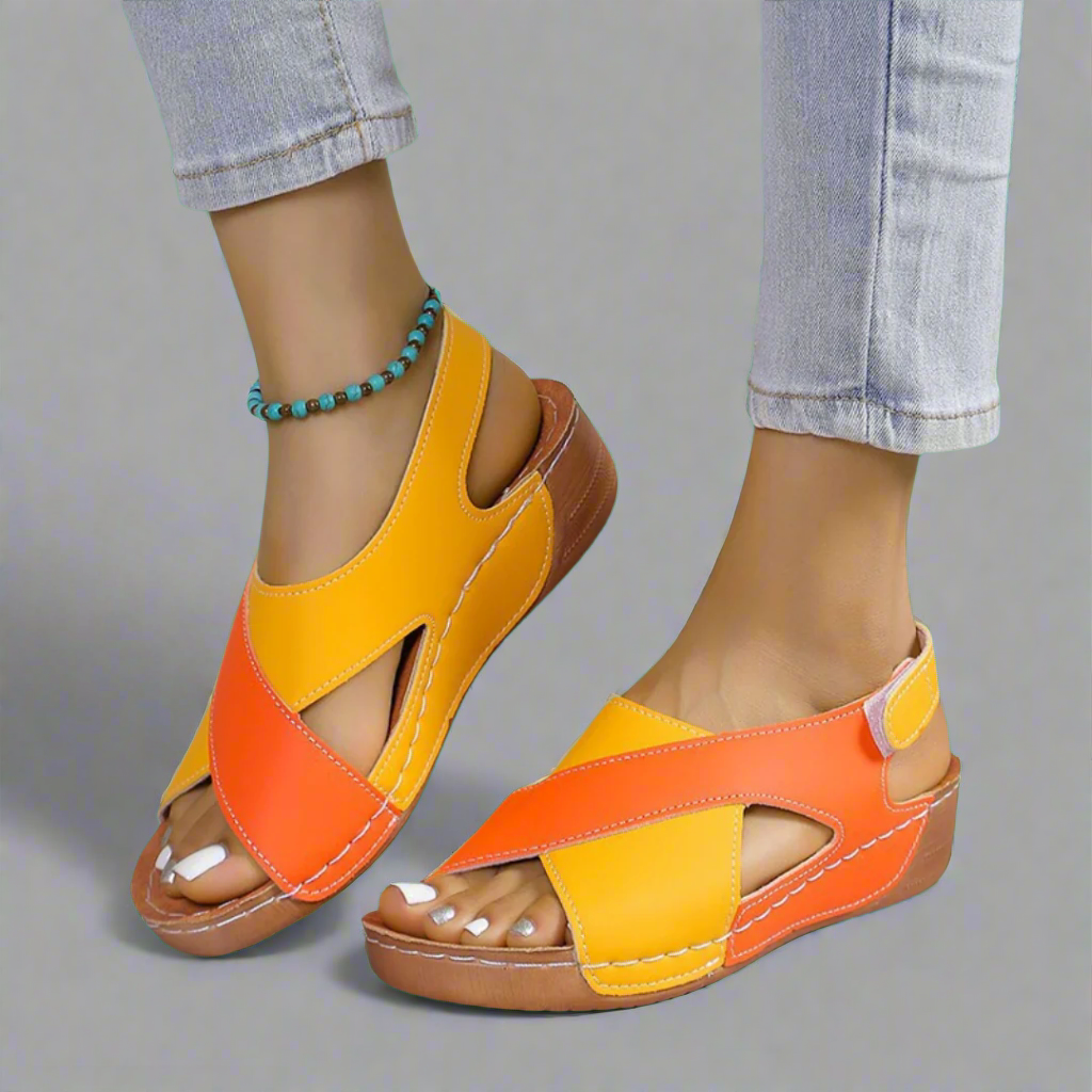 Sonnhild | Sandali Premium fatti a mano in Blu Marino