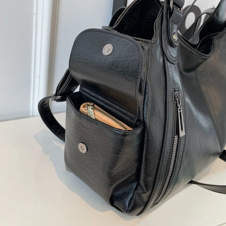 OLIVIA - MARRONE BORSA LUXURY MODERNA A SPALLA