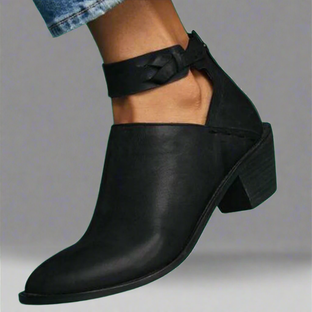 Renata | Mid-Toe Singles con tacco a blocco – Comfort e Stile
