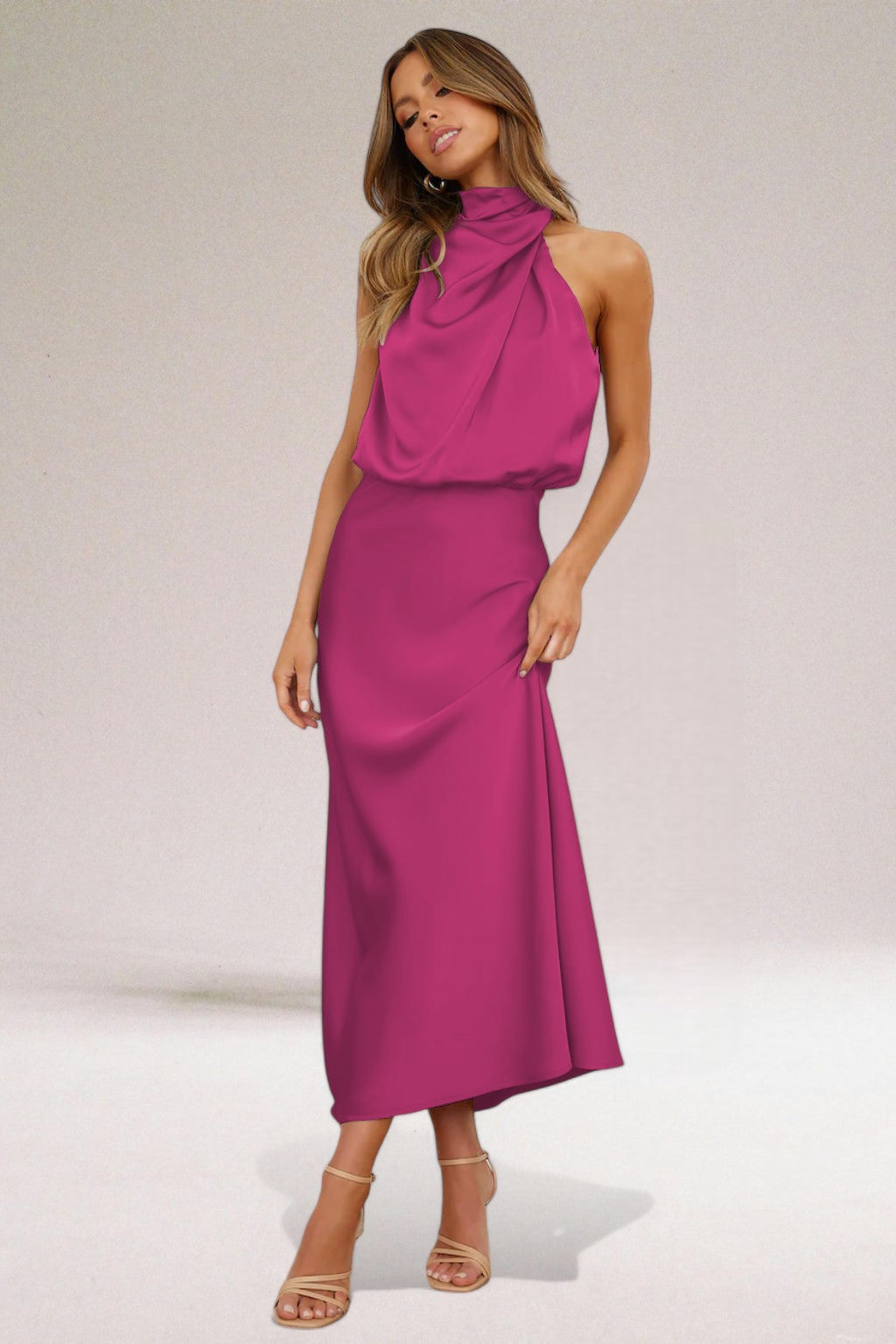 Flavia™ | Glamouröse satinierte Kleid