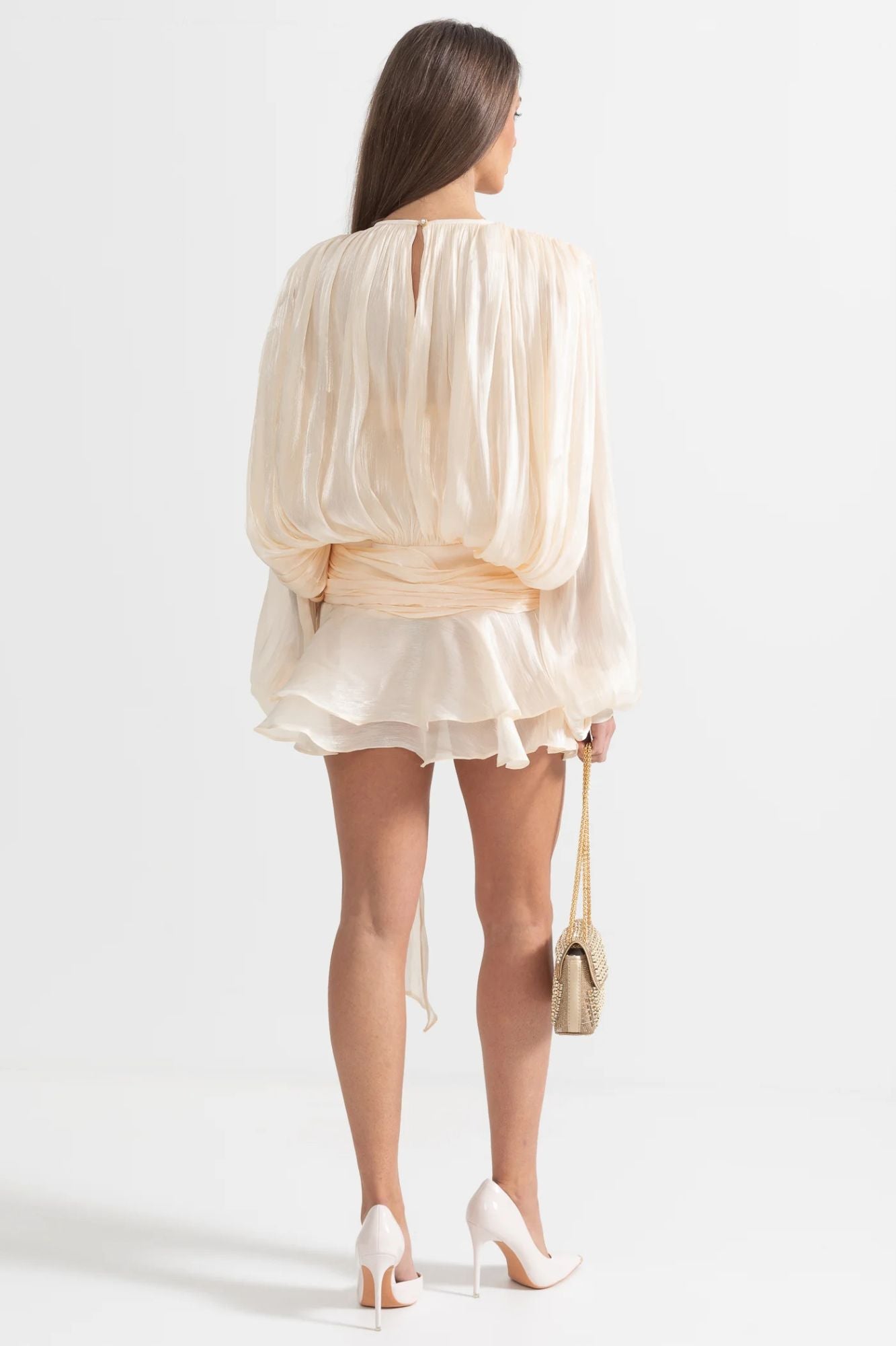 Livia - Pleated Mesh Dress