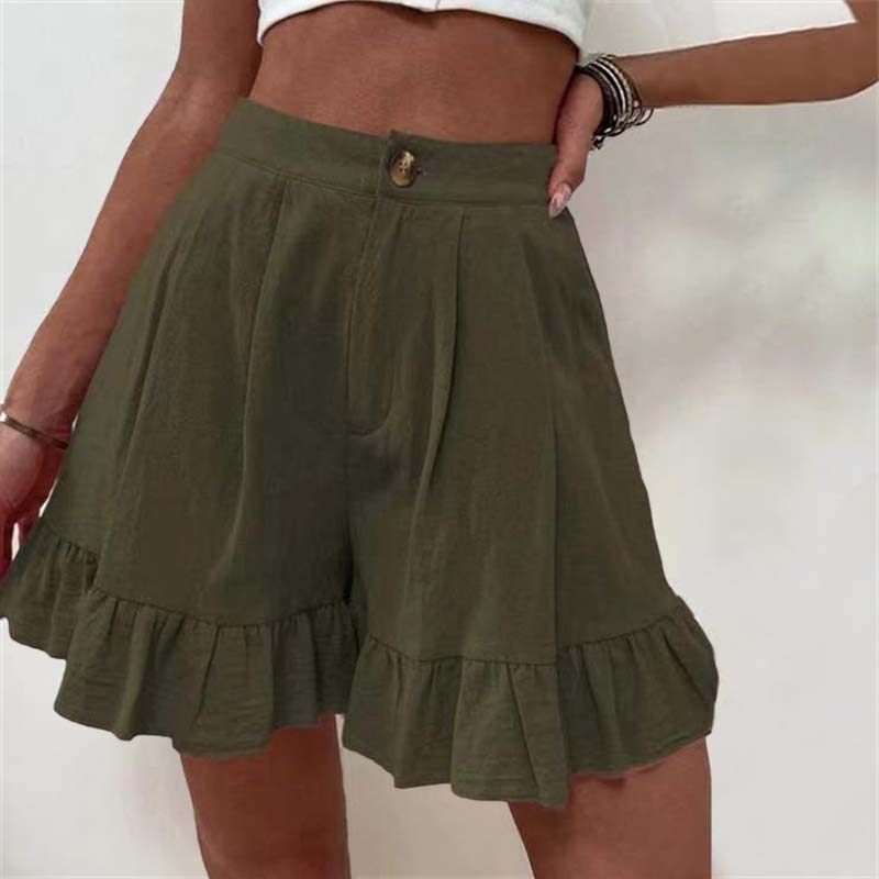 Kissha™ - Fließende Rüschensaum Shorts