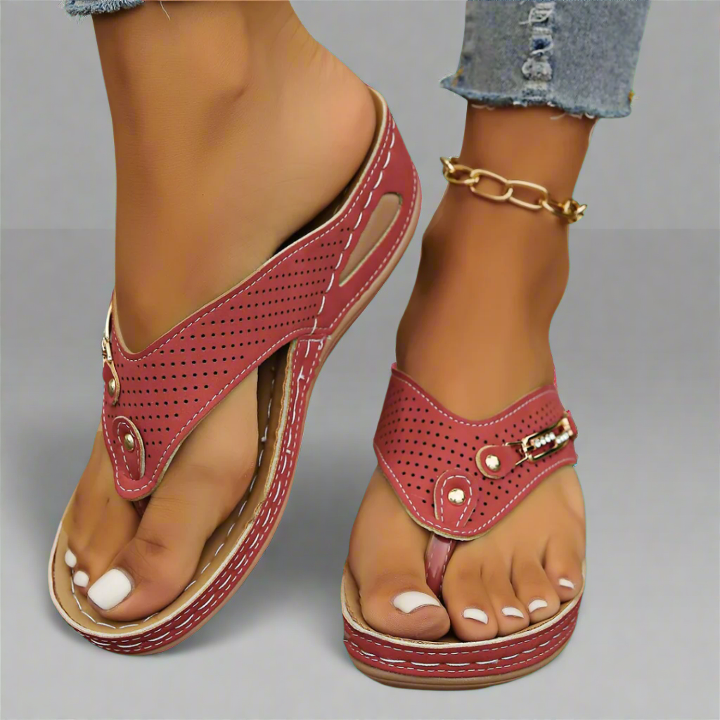 Mira | Sandali Retro per Donna con Supporto per l'Arco Plantare – Comodi e Stilosi