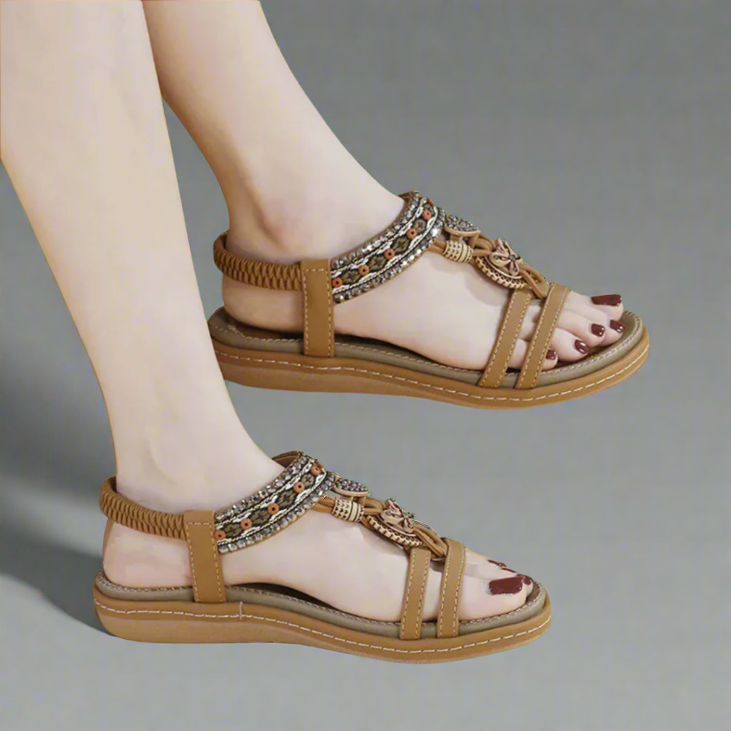 Felicitas | Sandali Boho fatti a mano in materiale premium