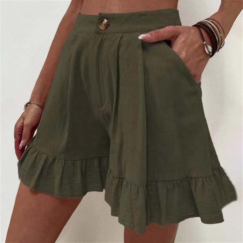 Kissha™ - Fließende Rüschensaum Shorts